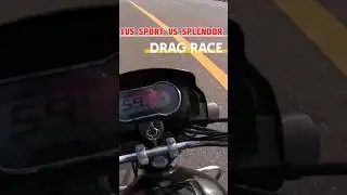 2023 Tvs Sport Vs Hero Splendor Plus Bs7 Drag Race #short #shorts #shortsvideo #shortsvideo