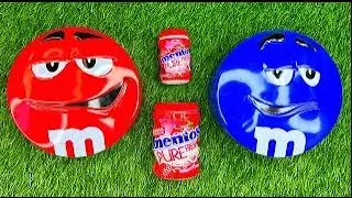 Crazy Candy Experiment With M&Ms and Gum