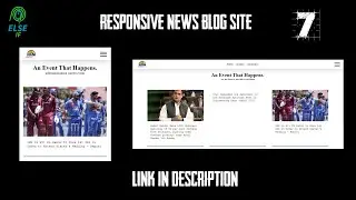 Responsive news blog site using php mysql | ELSE IF