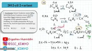 2012-yil 2-variant 1-18 masala yechimlari