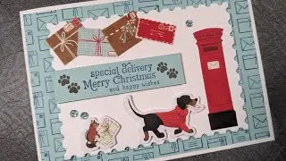 Милые рождественские открытки с марками и соответствующей бумагой от Jolly Delivery.