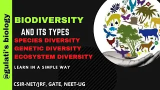 Biodiversity and its types | Species diversity, Genetic diversity, Ecosystem diversity | In Hindi