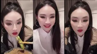 Момент позднего ужина Пейпей после концерта.