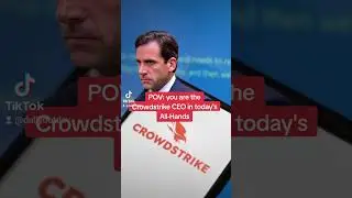 real footage of Crowdstrike CEO in today's all hands