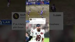 Caleb Williams with this incredible play to send the game to overtime last night👀 #nfl #football