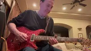 A Paul Reed Smith guitar and Marshall amplifier