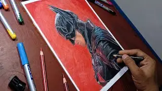 Batman drawing | Realistic Art Timelapse | How to draw Batman 