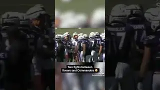 THE COMMANDERS AND RAVENS WENT AT EACH OTHER