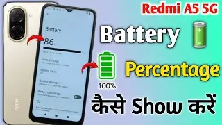 Redmi a5 show battery percentage | Redmi a5 me battery percentage show kaise kare | Show battery