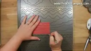 Embossing and Debossing using your Borders Scoring Plate from Stampin' Up!