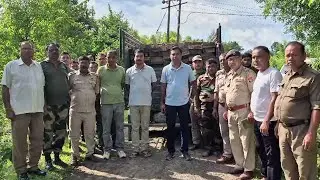 Dharmanagar Forest Department Seizes Vehicle with Smuggled Timber Worth ₹1 Lakh