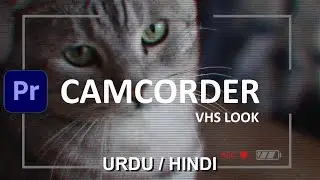 How to create footage a CAMCORDER or VHS LOOK|Easy tutorial Premiere Pro 2021 | All About in Minutes