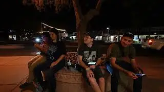 Playing Pokemon GO At The Canal Convergence