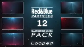12 Red and Blue Particles Backgrounds Pack | Download