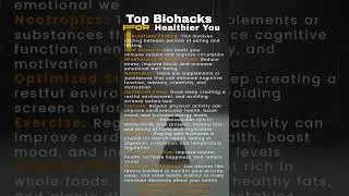 BIOHACKER Secrets Exposed  for a Healthier You  #biohacker
