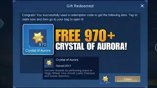 NEW TRICKS!! CLAIM FREE 970+ CRYSTAL OF AURORA! | HINDI PA ALAM NG IBA PLAYERS!