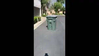 OMG! How does this trash can move BY ITSELF?!?!