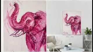 Painting handmade animal /abstract art