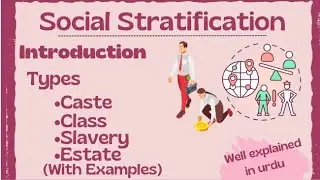 Social stratification|types,caste,class,slavery and estate with Examples|in urdu |sociology|