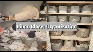 Как я организовала свой шкаф для постельного белья