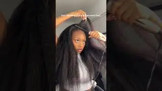 POV: Blending your natural hair with a half wig has never been this easy 😱