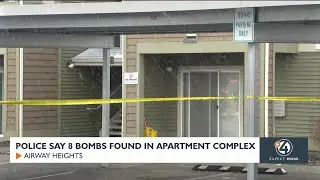 Police say 8 bombs found in apartment complex