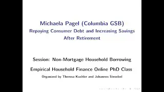 EHHF Household Borrowing - Michaela Pagel