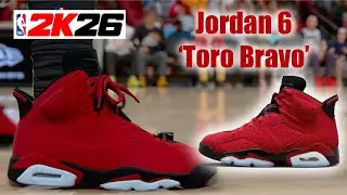 NBA 2K26 Shoe Creator - Jordan 6 Toro Bravo