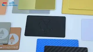 Custom NFC Metal Card &ndash; Matte Black Stainless Steel | Smart Business Card Demo