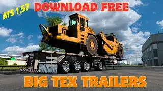 ⭕ATS-1.57-DOWNLOAD FREE REBOQUE BIG TEX TRAILERS ATS #shortsfeed #caminh&atilde;o #shortsviral #arqueado