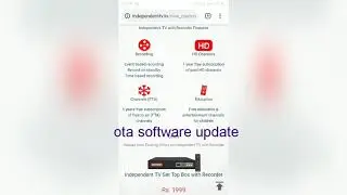 Independent TV dth Software Upgraded Images Change In Signal Levels Now New