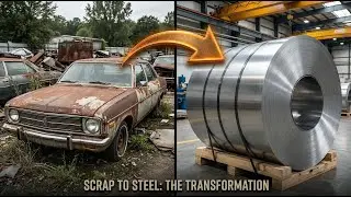 satisfying 100 Ton Steel Coil Manufacturing Process in American Industry | Steel coil Making  #USA