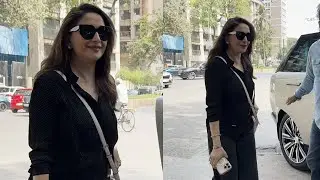Beauty Icon Madhuri Dixit Seen at Juhu’s Kromakay Salon