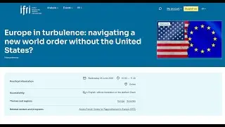 Europe in turbulence: navigating a new world order without the United States?