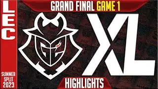G2 vs XL Highlights Game 1 | GRAND FINAL LEC Summer 2023 Playoffs | G2 Esports vs Excel G1