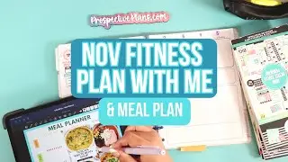 NOVEMBER 2023 Meal Plan With Me | Goodnotes Fitness Planner