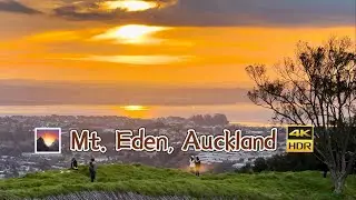 Stunning 4K HDR Sunset at Mount Eden, Auckland | A Visual Symphony