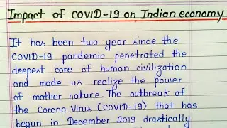 Essay on Impact of COVID-19 on Indian economy in english