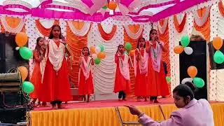An awesome performance by students of government school of Kudayatha sheopur on 77th republic day 