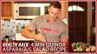 4 Minute Quinoa Asparagus Salad Recipe: Health Hack- Thomas DeLauer