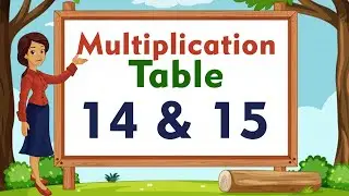 Learn Table of 14 and 15 | Table of 14 | Table of 15  | 14x1=14 #tablessong #multiplicationtable