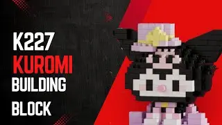 How to Build Mini Blocks Kuromi K227 💜 | Cute Nano Bricks Assembly Tutorial