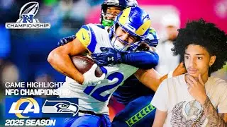 NONSTOP.GAVIN reacts to - Rams vs Seahawks Game Highlights | 2025 NFL Season NFC Championship