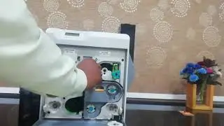 HOW TO REMOVE THE CARD FROM RETRANSFER SECTION || XID 8100 Retransfer ID Card Printer