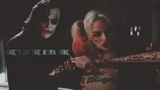 she's on the dark side. (harley/joker)