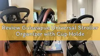 Review Guiseapue Universal Stroller Organizer with Cup Holder: Baby Essentials, Stroller Caddy with