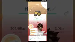 Caught wild Hippowdon #pokemongo