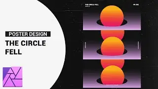 The circle fell Poster Design - Tutorial Affinity Photo 2020