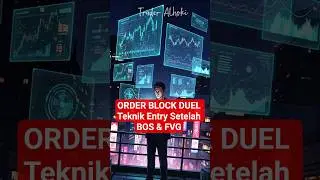 ORDER BLOCK DUEL Teknik Entry Setelah BOS & FVG | Smart Money Concept #shorts #trading #forex #gold