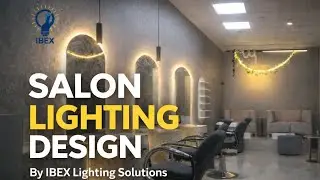 Salon Lighting Design | Spot Lights, LED Panels & Chandeliers Installation #lightingdesign #light 